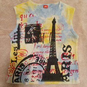 vintage Glima tank top, Paris, women's medium